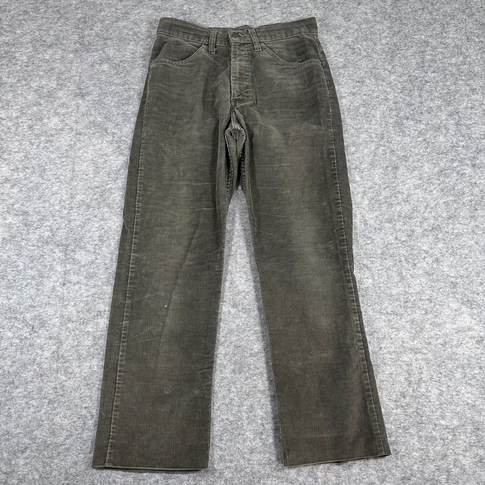 Levi's‎ 519 VTG Corduroy Pants Mens 29x25 Grey White Tab Slim Straight